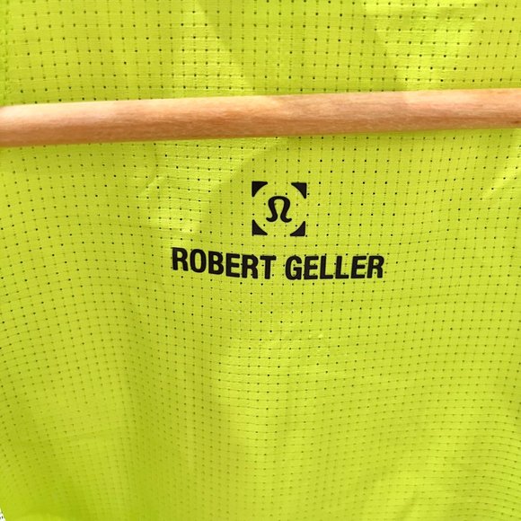 Lululemon X Robert Geller 'Take The Moment' Neon Yellow Nylon Reflective Jacket - Picture 7 of 9